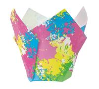 Demmler Lot de 24 caissettes à muffins - Moules à tulipes - Couleur : multicolore - Dimensions : 5 x 5 x 9 cm - Fabriqué en Allemagne