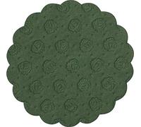 Demmler Lot de 500 sous-tasses en papier absorbant filigrane - Rond - Motif roses - Couleur : vert - Fabriqué en Allemagne