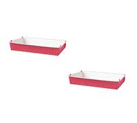 Demmler Viva Lot de 2 plats à gratin et à four Rouge 28,5 x 18,5 x 5 cm