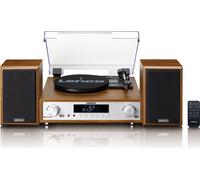 **DEMO**Lenco Chaîne Hi-Fi MC-160WD couleur bois, TT, DAB, FM Radio, BT