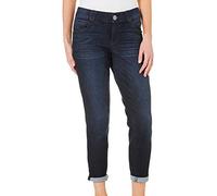 Democracy AB Solution Crop Jean, Indigo foncé, 36 Femme