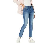 Democracy AB Solution Jean à Jambe Droite pour Femme, Bleu, 34