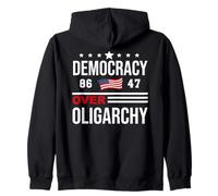 Democracy Over Oligarchy Flag Fight Oligarchy No Oligarchs Sweat à Capuche