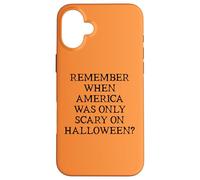 Democracy Remember When America Was Only Scary on Halloween Coque pour iPhone 16 Plus