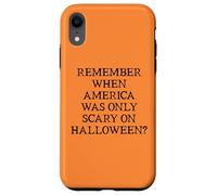 Democracy Remember When America Was Only Scary on Halloween Coque pour iPhone XR