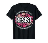 Democrat Femmes Floral Resist Patriotique Démocratique USA T-Shirt