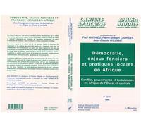Démocratie, enjeux fonciers et pratiques locales en Afrique Conflits, gouvernance et turbulences en Afrique de l'Ouest et centrale - Collectif - L'harmattan - broché - Livre