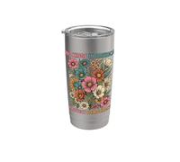 Démocratie Fleurs Vintage Pas de Rois Gobelet isotherme en acier inoxydable double paroi