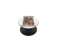 Démocratie Fleurs Vintage Pas de Rois PopSockets PopGrip Adhésif