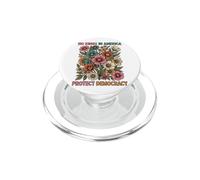 Démocratie Fleurs Vintage Pas de Rois PopSockets PopGrip pour MagSafe