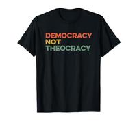 Démocratie Pas Théocratie Liberté Séparation Église Religion T-Shirt