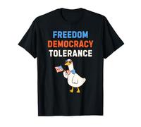 Démocratie Tolérance Anti Trump Juillet Quatre Jour de l'Indépendance T-Shirt