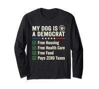 Démocratie Tshirt Drôle Politique Libéral Démocrate Manche Longue