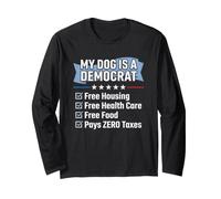 Démocratie Tshirt Drôle Politique Libéral Démocrate Manche Longue