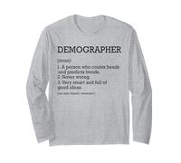 Démographe Définition du poste Démographie amusante personnalisée Manche Longue
