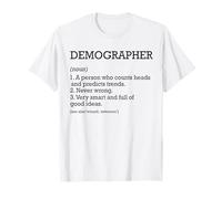 Démographe Définition du poste Démographie amusante personnalisée T-Shirt
