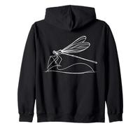 Demoiselle Linéaire Passionné d'Entomologie Sweat à Capuche