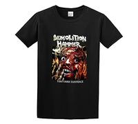 Demolition Hammer Tortured Existence Thrash Death Metal Unisex 100% Cotton Short-Sleeve T-Shirts Black L