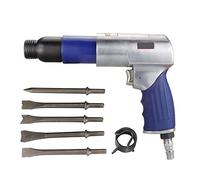Demolition Jack Air Hammer 175mm Professional Handheld Pistolet Gas Shovels 250K Small Rust Remover Pneumatic Tools with 5 Burins for Trenching, Chipping, Breaking Holes Réparation automobile