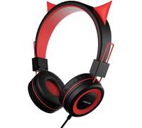 Demon Casque Audio Pliable Pour Enfants Pour Halloween/École, Filaire/Garçons/Filles Avec Bandeau Réglable, Pr Jack 3,5 Mm Pour Apprentis En Ligne/Voyage/Tablette/Ipad/Ordinateur[L1072]