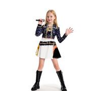 Demon Cosplay Deguisement pour Filles Pop Singers Halloween Dress Up Stage Tenue Rumi Mira Zoey Huntrix Costume (A07 120)