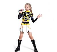 Demon Cosplay Deguisement pour Filles Pop Singers Halloween Dress Up Stage Tenue Rumi Mira Zoey Huntrix Demon Costume (A06 140)