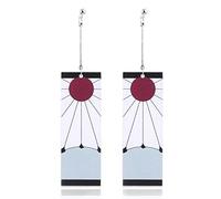Demon Earrings Kimetsu No Yaiba Boucles d'oreilles Kamado Tanjirou avec pendentif