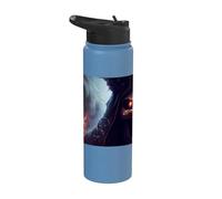 Démon effrayant dans l'enfer du feu Stainless Steel Insulated Water Bottle