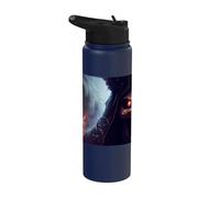 Démon effrayant dans l'enfer du feu Stainless Steel Insulated Water Bottle