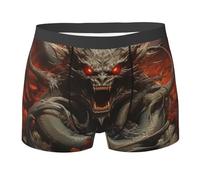 Démon Et Serpent, Mort Sombre Homme Caleçon Boxeur Classique Boxer Short Breathable Boxer Caleçons M