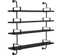 Démon Étagère L155 cm 4 Étagères Frêne Noir