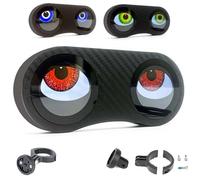 Demon Eyes Feu arrière de vélo LED Smart yeux du diable étanche R Facile à installer avec accessoires d'animation pour vélos, motos et voitures (double œil avec support)