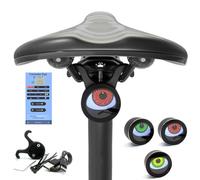 Demon Eyes Feu arrière de vélo LED Smart yeux du diable étanche R Facile à installer avec accessoires d'animation pour vélos, motos et voitures (noir avec support)