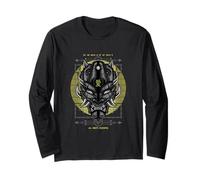 Demon Face Force Force Danger Vintage Manche Longue