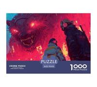 Démon géant Puzzle Adulte 1000 Pièces Béhémoth L'Excellence dans Les Défis De Puzzle - pour Une Large Audience : Homme, Femme, Adulte, Enfant Dès 14 Ans 70x50cm/1000pcs