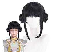 Demon Hunters Costume Rumi Wig Cosplay Kids, Anime Mira Zoey Costume Wigs, Purple Braid Wig Outfit Hair Halloween Cosplay Props, for Women Ands Girl (Black - Zoey)
