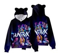 Demon Hunters Hoodie à Cordons Graphique - Sweat à Manches Longues Décontracté, Coupe Confortable(K,2XL)