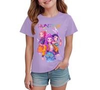 Demon Hunters T-Shirt pour Filles Graphique T-Shirt Soirée Musicale