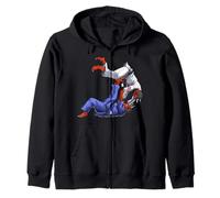 Démon Japonais Lutte Brésilien Jiu-Jitsu Judo Arts Martiaux Sweat à Capuche