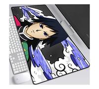 Demon Slayer 800x300mm speed Gaming Tapis de Souris, XL Anime Mouse Pad - Surface spéciale améliore la Vitesse et la précision, 3mm Base en Caoutchouc Antidérapant Surface-pour Ordinateur et PC, E