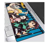 Demon Slayer 800x300mm speed Gaming Tapis de Souris, XL Anime Mouse Pad - Surface spéciale améliore la Vitesse et la précision, 3mm Base en Caoutchouc Antidérapant Surface-pour Ordinateur et PC, B
