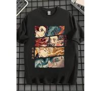 Demon Slayer anime print T-shirt suitable for summer round neck T-shirt KOMFORT UND SICHERHEIT - Dieses Kinder-T-Shirt aus 100% Baumwolle bietet optimalen Komfort und Sicherheit für Ihre Kinder.Die Ve