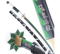 Demon Slayer Katana Sanemi Shinazugawa Epee en Acier Kimetsu No Yaiba Sabre Décoration