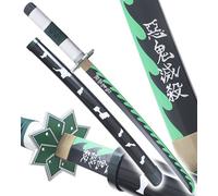 Demon Slayer Katana Sanemi Shinazugawa Epee En Bois Kimetsu No Yaiba Sabre - 80cm