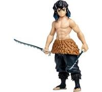 McFarlane Toys Demon Slayer Inosuke Hashibira Figurine de Collection Amusante de la Taille d'une Pinte avec Articulation, 2 épées et Demon Slayer Saison 1 1