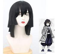 Démon Slayer Kimetsu no Yaiba Kamado Nezuko Cosplay perruque Iguro Obanai Tomioka Giyuu Kochou Shinobu cheveux Agatsuma Zenitsu Costume taille unique Iguro Obanai