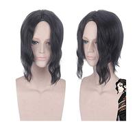 Démon Slayer: Kimetsu no Yaiba Kibutsuji Muzan cosplay perruque cheveux synthétiques Halloween noir Cosplay perruques + perruque casquette démon slayer perruque n ° 561