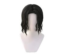 Démon Slayer Kimetsu no Yaiba Kibutsuji Muzan perruque noire Cosplay Costume hommes femmes résistant à la chaleur cheveux bouclés fête Cosplay perruques