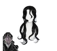 Démon Slayer Kimetsu no Yaiba Kibutsuji Muzan perruques Cosplay Costume noir court bouclé résistant à la chaleur synthétique perruque de cheveux Kibutsuji Muzan