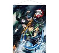 Demon Slayer : Kimetsu no Yaiba Parchemin mural Mugen Train Tanjiro Vs Enmu 50 x 70 cm